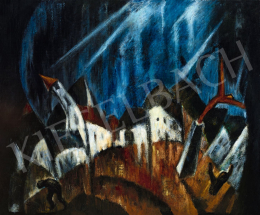 Schadl János - Falu viharban, 1922 