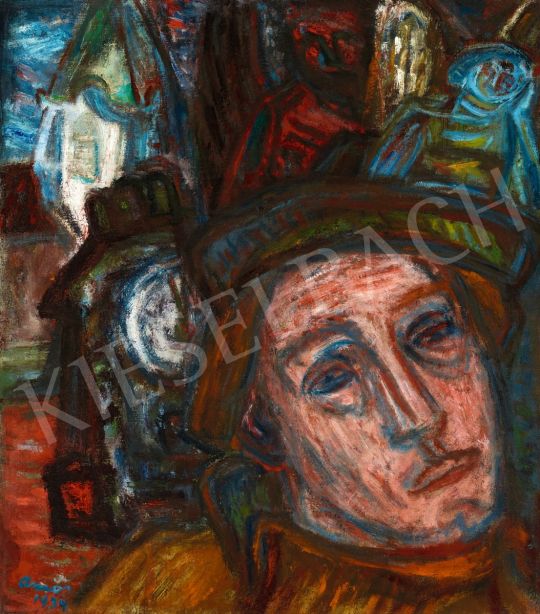  Ámos, Imre - Self-Portrait with Angels and Clock, 1939 | 56th Autumn Auction auction / 151 Lot