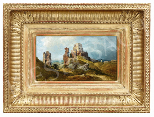 Telepy Károly - Romantikus táj várrommal, 1891 | 56. Őszi Aukció aukció / 165 tétel