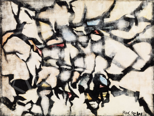  Szóbel, Géza (Szobel, Geza) - Abstract Composition, c. 1962 | 56th Autumn Auction auction / 205 Lot