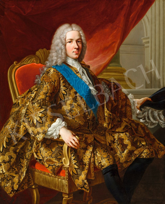  Louis-Michel van Loo-nak (1707-1771) tulajdonítva - Spanyol főnemes portréja, 18. század | 56. Őszi Aukció aukció / 195 tétel