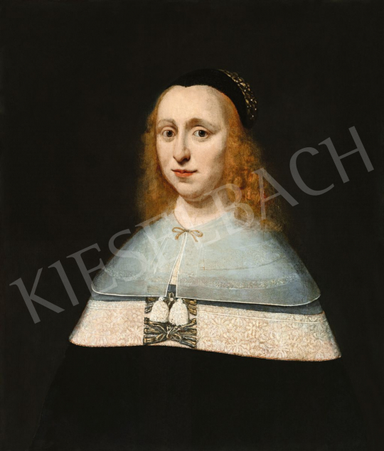  Németalföldi festő, Cornelis Janssens van Ceulennek (1593-1661) tulajdonítva - Női portré, 17. század | 56. Őszi Aukció aukció / 196 tétel