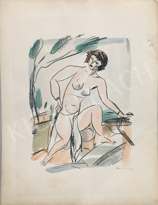  Márffy, Ödön - Female Nude   painting