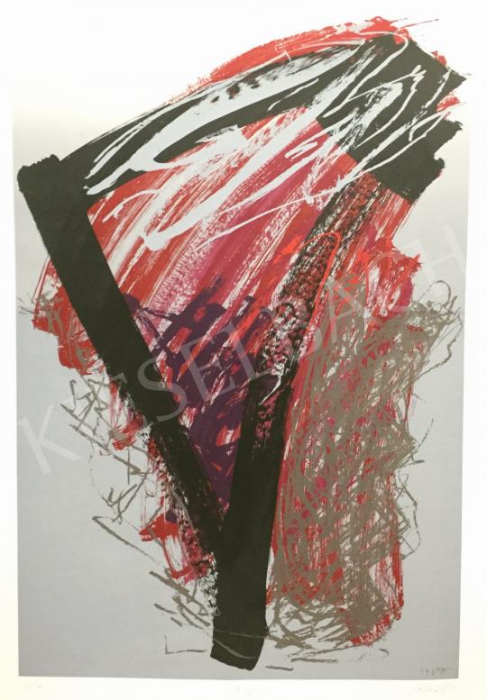  Nádler, István - Calligraphy/ Transverse/ Final, 1987 painting