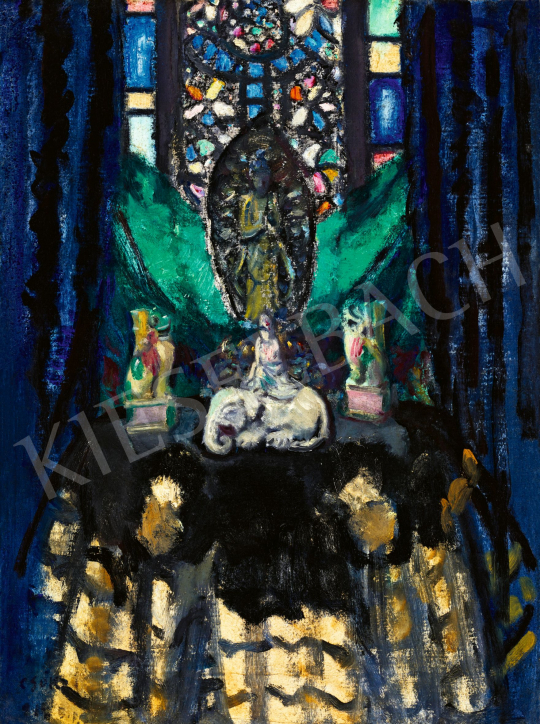  Csók, István - Oriental Altar in the Artist’s Studio | 57th Winter Auction auction / 13 Lot