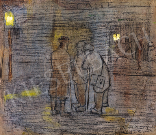  Gulácsy, Lajos - In Front of The Café in Na’Conxypan | 57th Winter Auction auction / 16 Lot