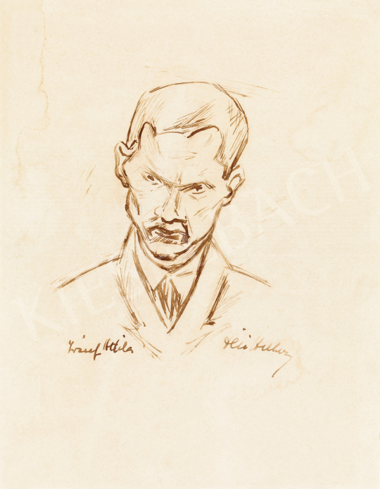 Dési Huber, István - The Portrait of Attila József | 57th Winter Auction auction / 17 Lot