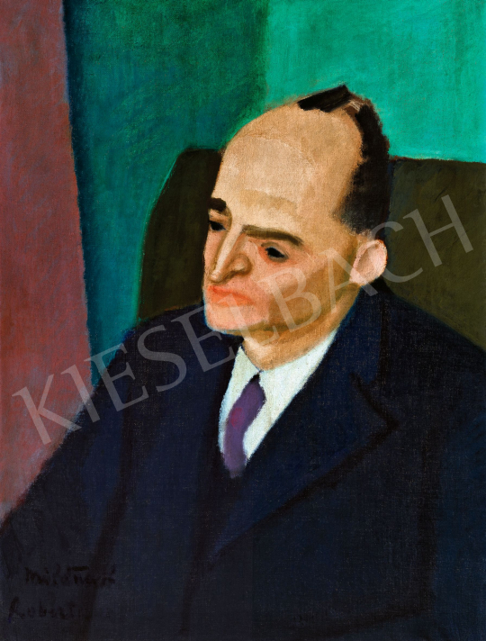 Berény, Róbert - Milán Füst's Portrait, c. 1928 | 57th Winter Auction auction / 49 Lot