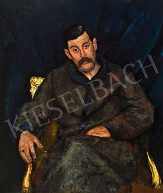 Berény Róbert - Varró István portréja, 1918 | 57. Téli Aukció aukció / 56 tétel