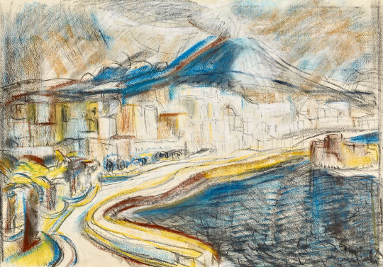 Egry, József - The Bay of Naples with the Vesuv | 57th Winter Auction auction / 91 Lot