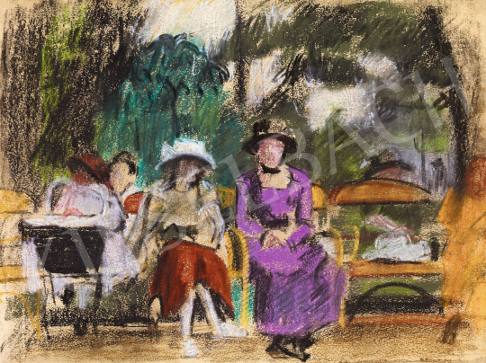  Farkas, István - Park in Paris (The Purple Dress), 1929-30 | 57th Winter Auction auction / 113 Lot