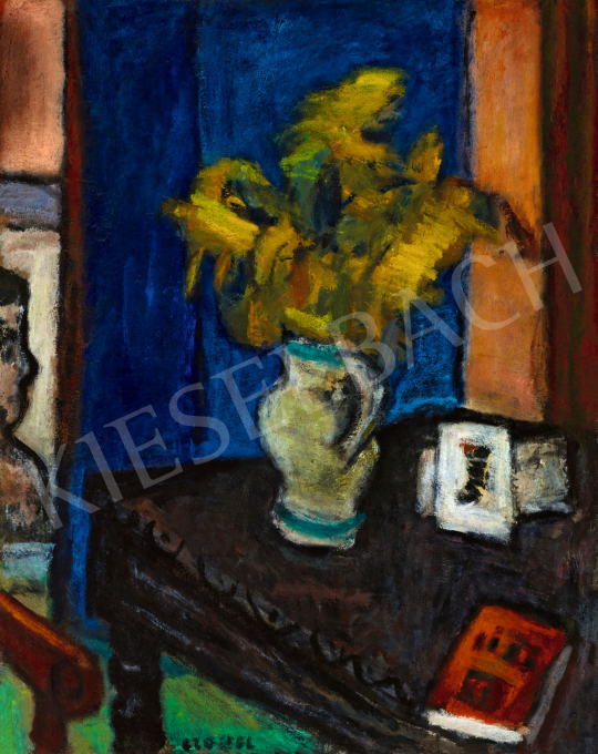  Czóbel, Béla - Yellow Flowers in Interieur, end of the 1920s | 57th Winter Auction auction / 119 Lot