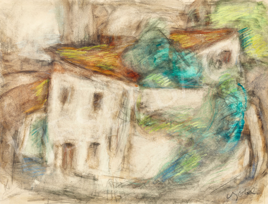  Czóbel, Béla - Houses in Paris | 57th Winter Auction auction / 125 Lot