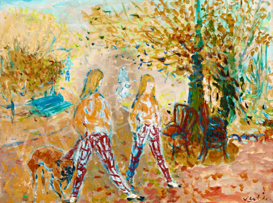Vértes Marcell - Őszi séta a párizsi parkban (Ikrek) | 57. Téli Aukció aukció / 138 tétel