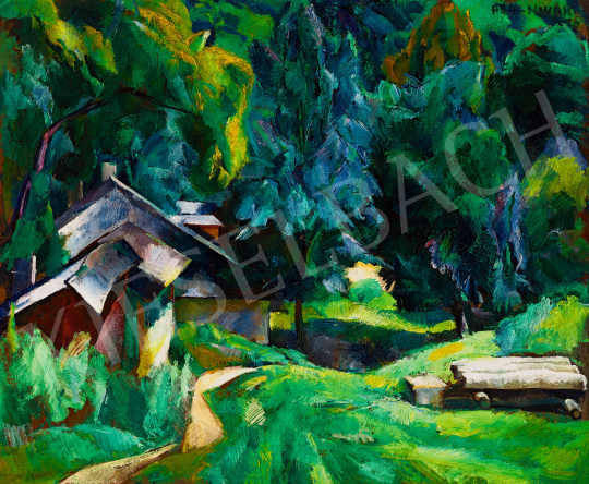 Aba-Novák, Vilmos - Zugliget Detail (‚I live here’), 1926 | 57th Winter Auction auction / 153 Lot