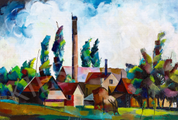 Marosán, Gyula - Landscape with Houses, 1933 