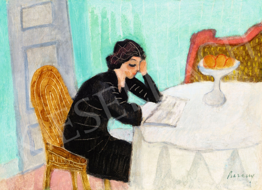 Berény, Róbert - Eta Reading, c. 1928 | 57th Winter Auction auction / 169 Lot