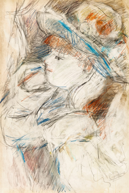  Czóbel Béla - Párizsi páholyban (Hommage á Renoir) | 57. Téli Aukció aukció / 178 tétel
