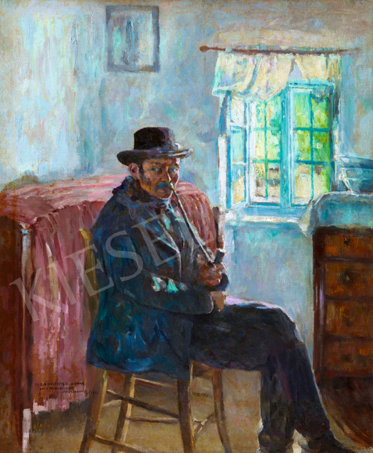  Perlmutter Izsák - Napfényes ablak előtt, 1897 | 57. Téli Aukció aukció / 188 tétel
