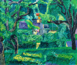 Gruber, Béla - Garden with Bushes, 1963 