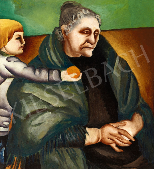 Lehel, Mária - Grandmother with Child, c. 1911 | 57th Winter Auction auction / 216 Lot
