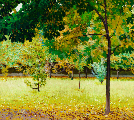 Barkász, Lajos - Among Foliage (Autumn in the Garden), c. 1915 | 57th Winter Auction auction / 248 Lot