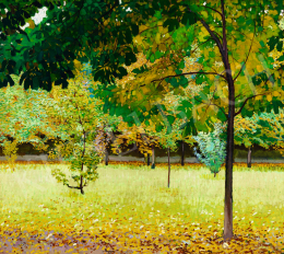 Barkász, Lajos - Among Foliage (Autumn in the Garden), c. 1915 