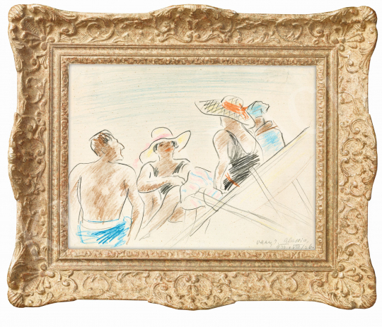  Vaszary, János - On the Beach by Alassio | 57th Winter Auction auction / 2 Lot