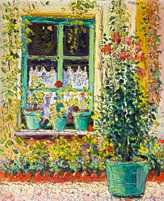  Signed as Phidias, 1922 - Window with Flowers, 1922 | 57th Winter Auction auction / 48 Lot