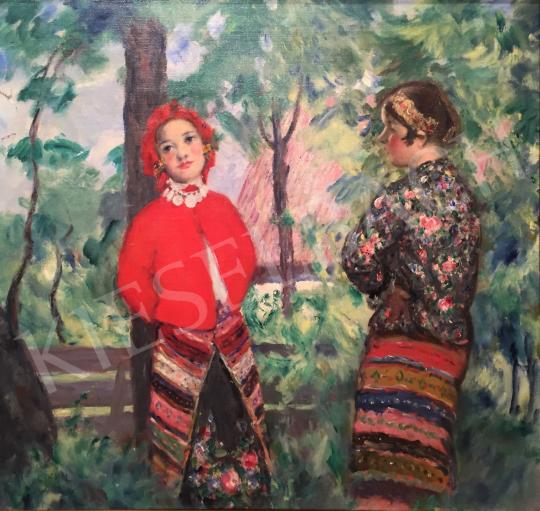  Csók, István - Sokác Girls painting