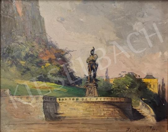  Háry, Gyula - Knight Statue painting