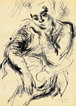  Szabó Ákos - Femme assise, 1955 