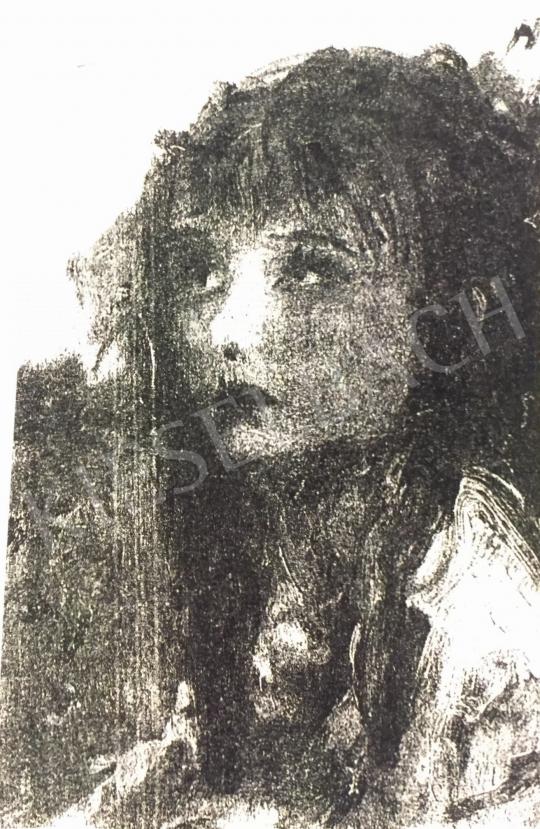 Náray Aurél - Merengő lány festménye