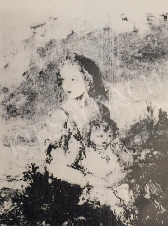 Náray Aurél - Anya gyermekével festménye