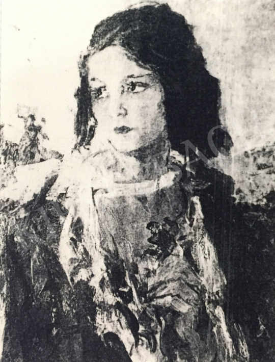Náray Aurél - Lány portré festménye