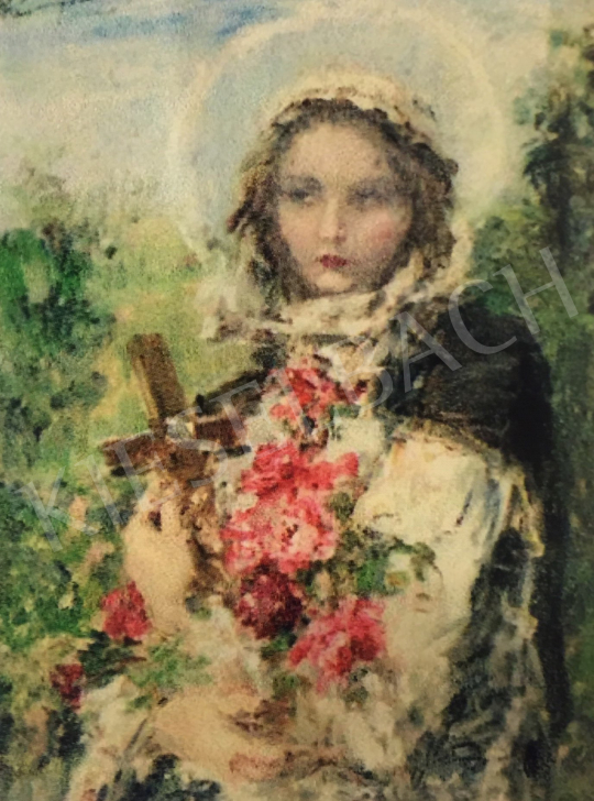 Náray, Aurél - Holy Teresa painting