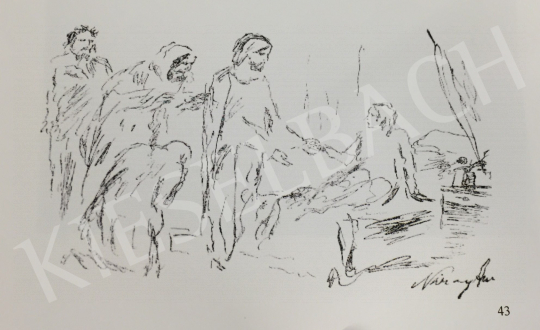 Náray Aurél - Lázár feltámadása festménye
