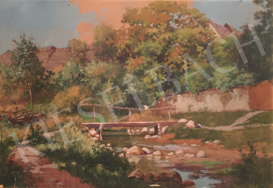 Neogrády László - Faluszéli patak festménye