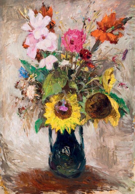  Iványi Grünwald, Béla - Still Life with Sunflower painting