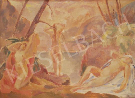 Eladó  Josef Plenk - Niobidák, (Fürdőző aktok), 1922 festménye