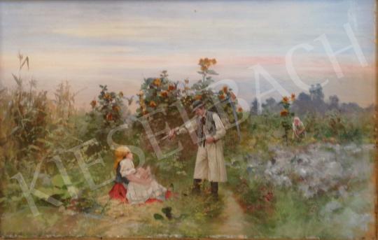 Neogrády, Antal - Family idyll painting