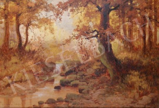 Neogrády László - Tarka őszi erdő festménye