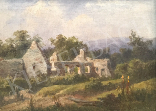 Telepy, Károly - Ruins of a Monastery painting