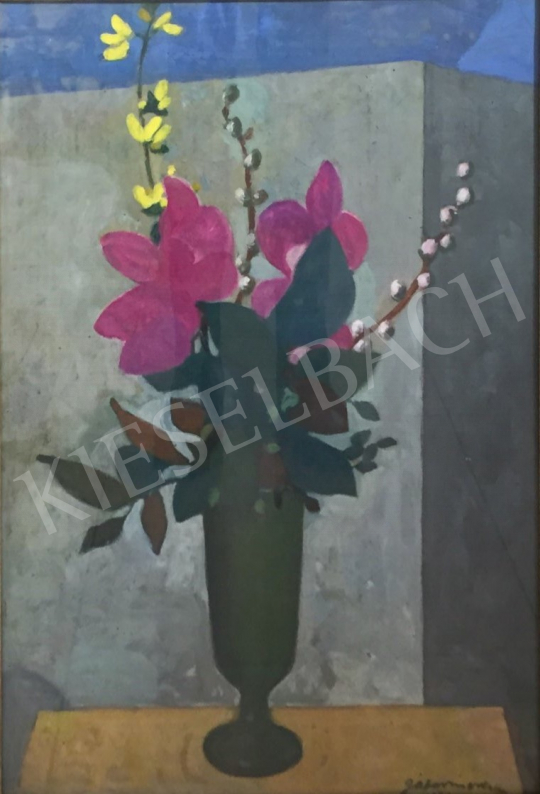  Gábor Móric - Virágok festménye