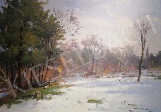 Halasi Horváth, István (Horváth István) - Sunlight in Winter, 1980 painting