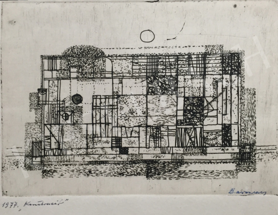  Barcsay, Jenő - Construction, 1977 painting