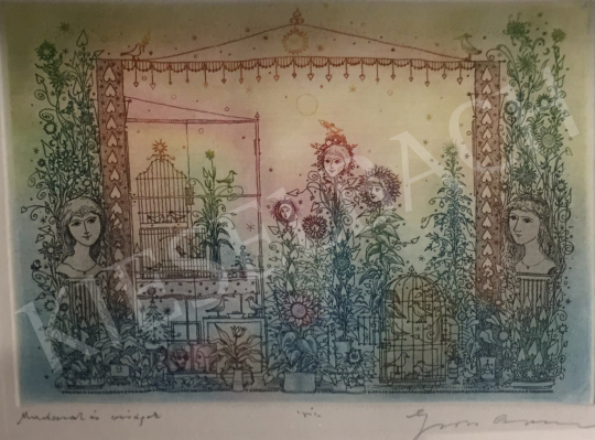  Gross, Arnold - Birds and Flowers painting