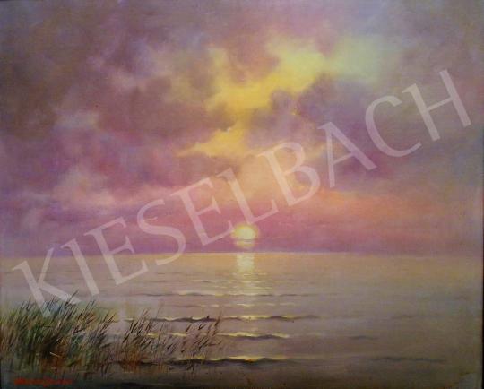 For sale Mészáros, Jenő - Sunset by the Lake Balaton, 1942 's painting