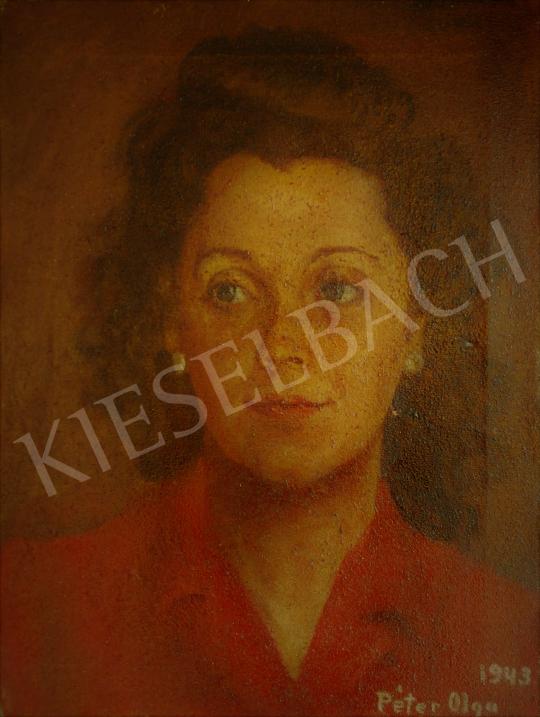 Péter, Olga - Young Women Portrait, 1943 painting