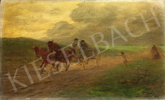 Pállya, Celesztin - Horsecart painting